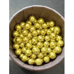Цукрові кульки золото 8 мм